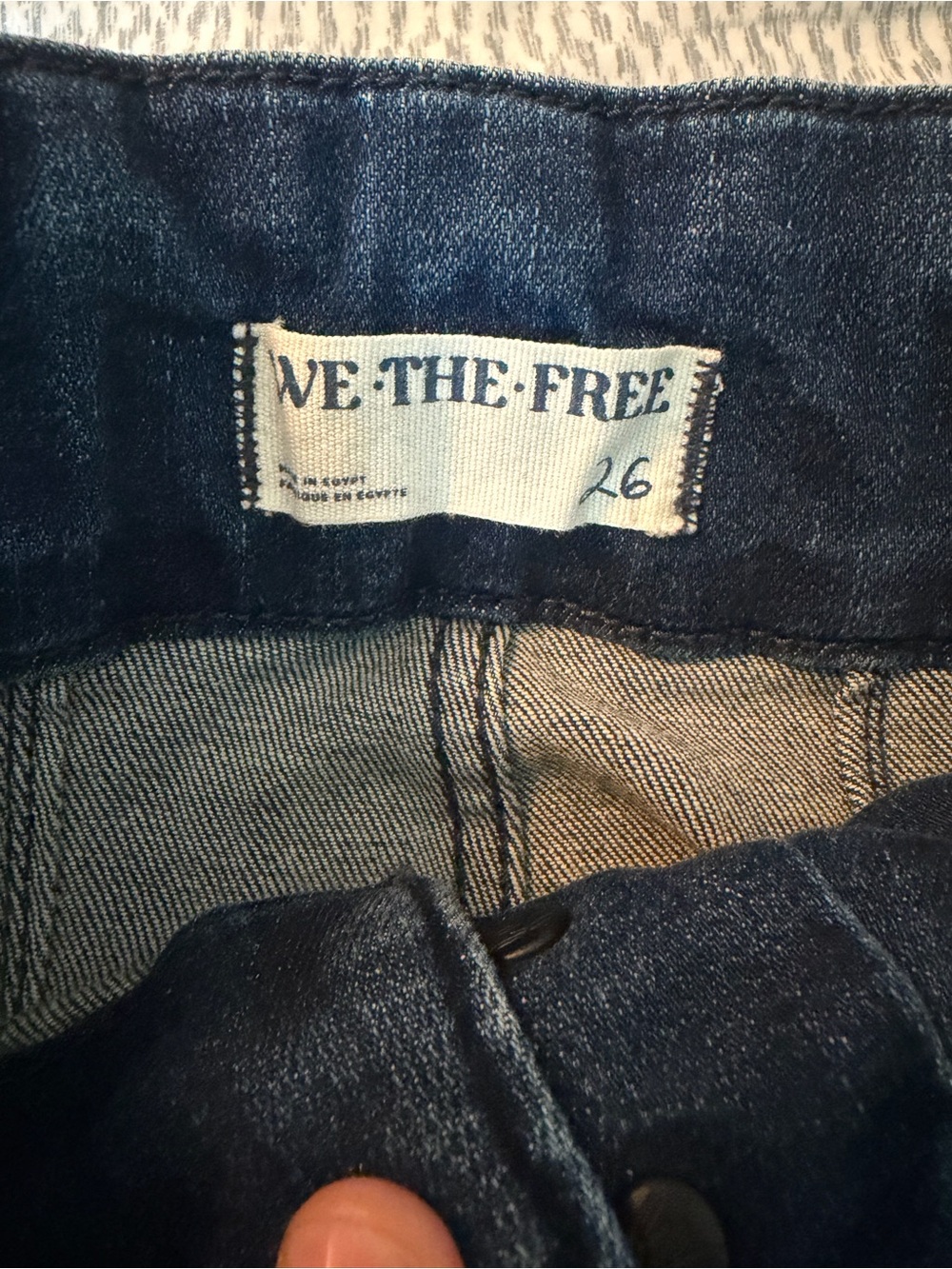 We The Free Jayde Dark Blue High-Rise Flare Jeans - Picture 8 of 14
